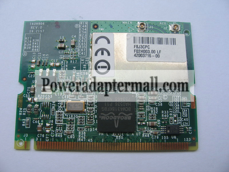 Broadcom 4318 MPG Mini PCI WIRELESS 802.11BG